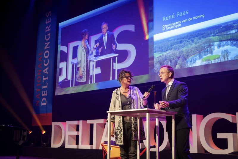 Een waterrijk welkom in Groningen voor het Deltacongres