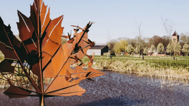 Het monument voor de gesneuvelde Canadezen, bij het Bevrijdingsbos in Noorddijk